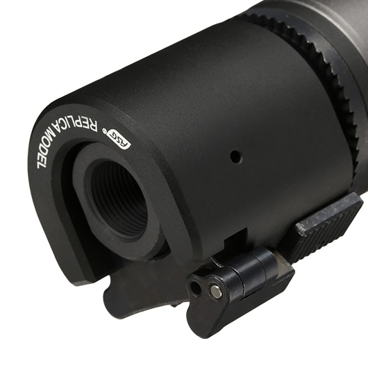 ASG B&T Rotex-V Blast Deflector Aluminium Silencer mit Stahl Flash-Hider 14mm- grau Bild 5
