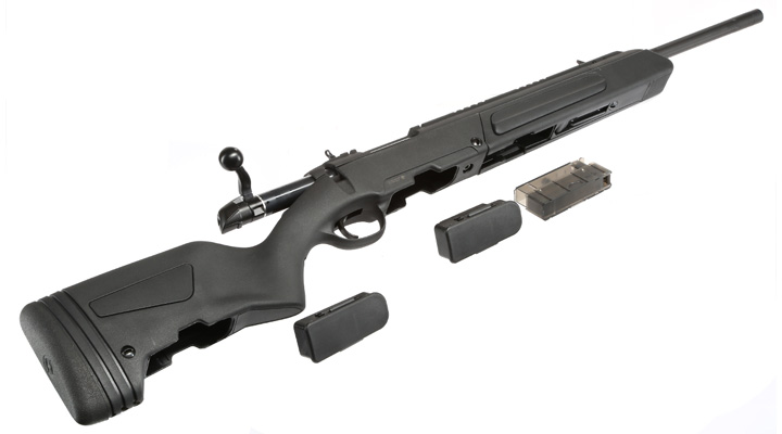 Modify / ASG Steyr Scout Bolt Action Sniper Springer 6mm BB schwarz Bild 5