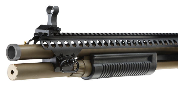 Jag Arms Scattergun SP Vollmetall Pump Action Gas Shotgun 6mm BB tan Bild 6