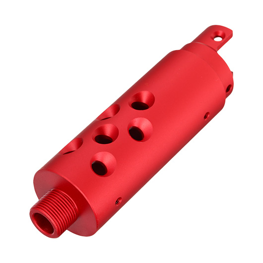 AiRReX Custom-A CNC Aluminium Auenlauf Round f. Action Army AAP-01 rot