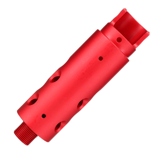 AiRReX Custom-A CNC Aluminium Auenlauf Round f. Action Army AAP-01 rot Bild 4