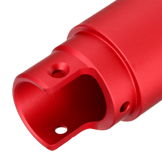 AiRReX Custom-A CNC Aluminium Auenlauf Round f. Action Army AAP-01 rot Bild 8