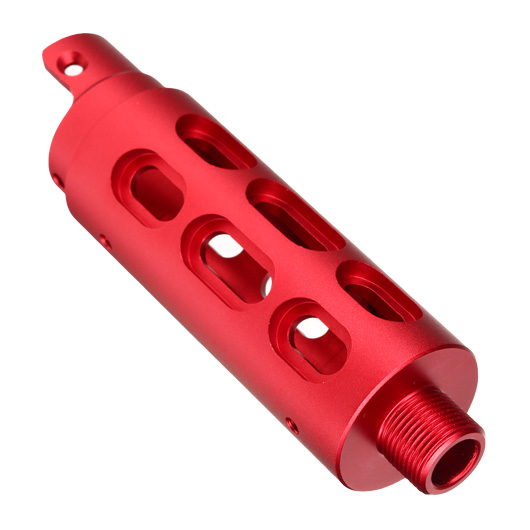 AiRReX Custom-B CNC Aluminium Auenlauf Oval f. Action Army AAP-01 rot Bild 1