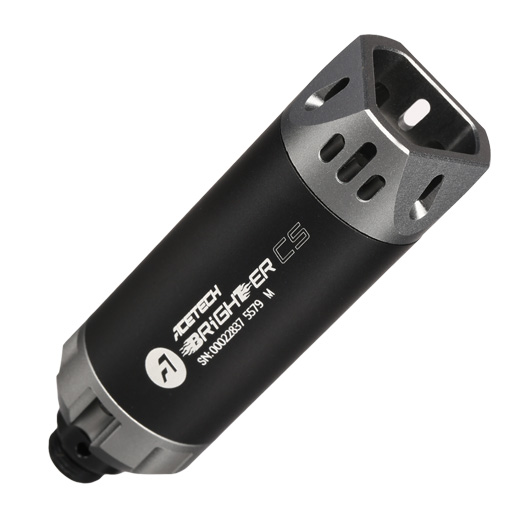 Acetech Brighter CS Aluminium Silencer Mini Tracer Unit inkl. LiPo Akku 11mm+ / 14mm- grau Bild 1