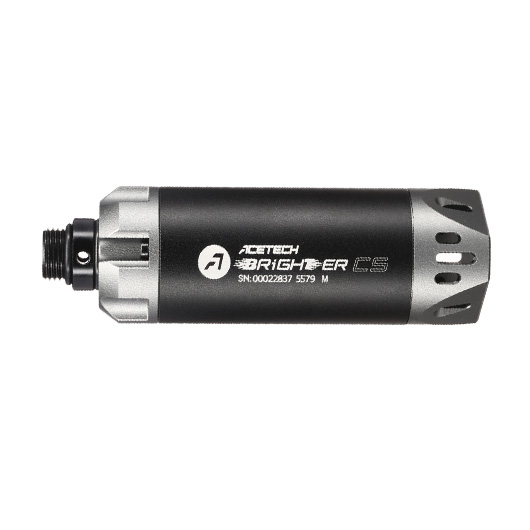 Acetech Brighter CS Aluminium Silencer Mini Tracer Unit inkl. LiPo Akku 11mm+ / 14mm- grau Bild 3