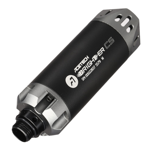 Acetech Brighter CS Aluminium Silencer Mini Tracer Unit inkl. LiPo Akku 11mm+ / 14mm- grau Bild 5