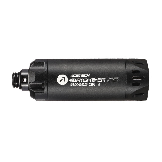 Acetech Brighter CS Aluminium Silencer Mini Tracer Unit inkl. LiPo Akku 11mm+ / 14mm- schwarz Bild 3