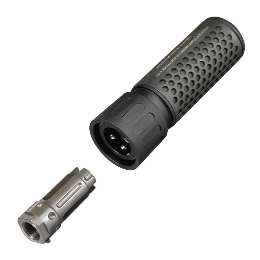 Acetech Predator MK II Suppressor inkl. Brighter C Tracer Unit mit Li-Ion / Stahl Flash-Hider 14mm- schwarz Bild 8