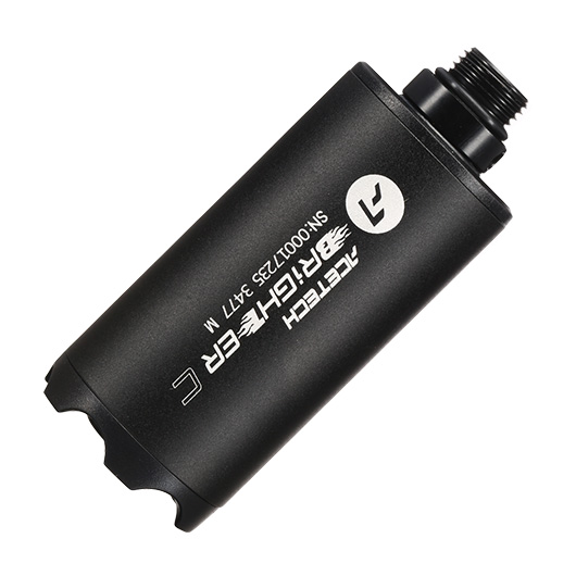 Acetech Brighter C Aluminium Silencer Mini Tracer Unit inkl. LiPo Akku 11mm+ / 14mm- schwarz Bild 3