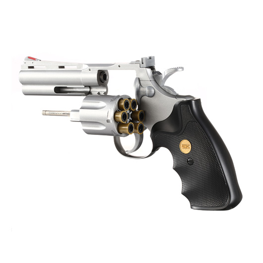 UHC .357 4 Zoll Softair Revolver 6mm BB silber Bild 4