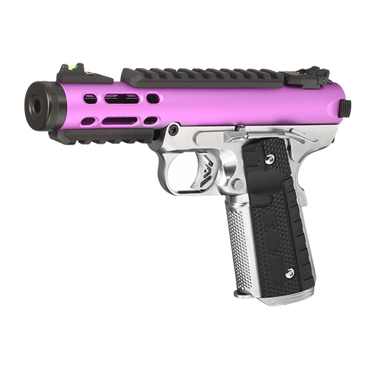 Ersatzteilset Wei-ETech Galaxy 1911 Vollmetall GBB 6mm BB Satin-Chrome / purple