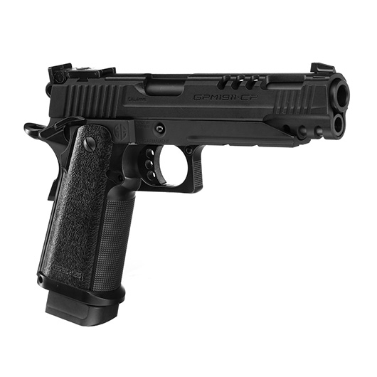 G&G GPM1911 CP Airsoftpistole Hi-Capa Metallrahmen GBB 6mm BB schwarz inkl. Pistolenkoffer Bild 9