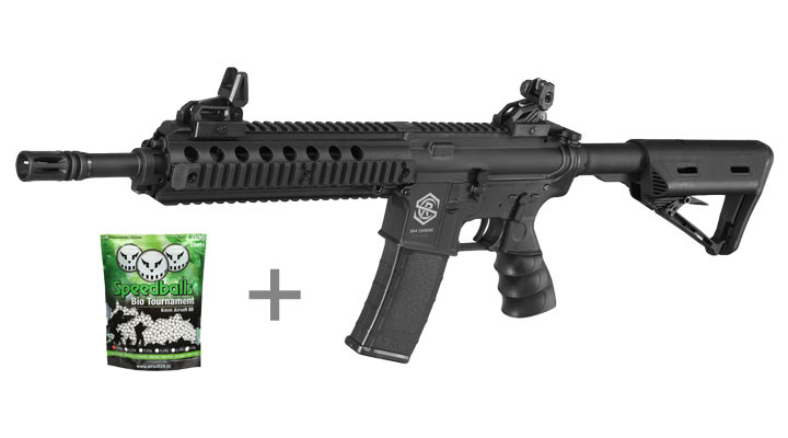 SRC M4 SR4 ST-Delta M Sportline Airsoft Polymer AEG 6mm BB + Speedballs