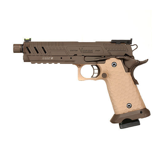 Vorsk Airsoft Hi-Capa 5.1 Vengeance Vollmetall GBB 6mm BB Tan / Bronze Bild 1