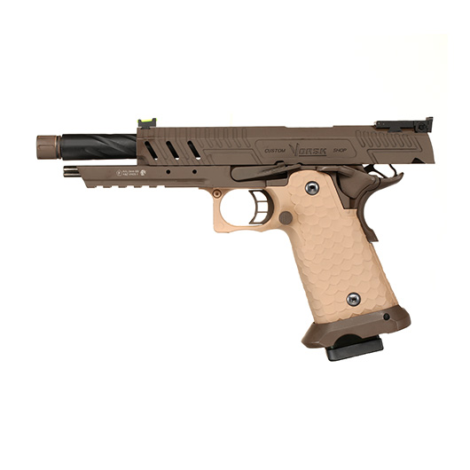 Vorsk Airsoft Hi-Capa 5.1 Vengeance Vollmetall GBB 6mm BB Tan / Bronze Bild 2