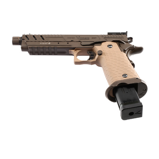 Vorsk Airsoft Hi-Capa 5.1 Vengeance Vollmetall GBB 6mm BB Tan / Bronze Bild 5