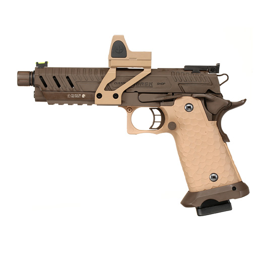 Vorsk Airsoft Hi-Capa 5.1 Vengeance mit HD5141 LPZ Vollmetall GBB 6mm BB Tan / Bronze Bild 1