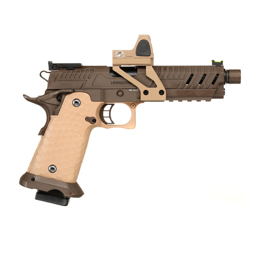 Vorsk Airsoft Hi-Capa 5.1 Vengeance mit HD5141 LPZ Vollmetall GBB 6mm BB Tan / Bronze Bild 3