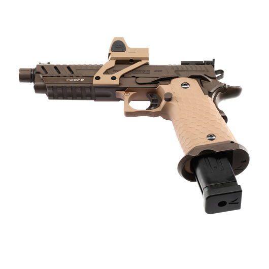 Vorsk Airsoft Hi-Capa 5.1 Vengeance mit HD5141 LPZ Vollmetall GBB 6mm BB Tan / Bronze Bild 5