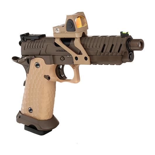 Vorsk Airsoft Hi-Capa 5.1 Vengeance mit HD5141 LPZ Vollmetall GBB 6mm BB Tan / Bronze Bild 7