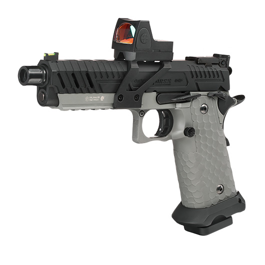 Vorsk Airsoft Hi-Capa 5.1 Vengeance mit HD5141 LPZ Vollmetall GBB 6mm BB grau / schwarz