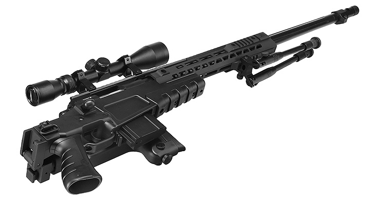 Well MB4419-3D Mk13 Mod 7 Snipergewehr inkl. Zweibein / Zielfernrohr Springer 6mm BB schwarz Bild 5