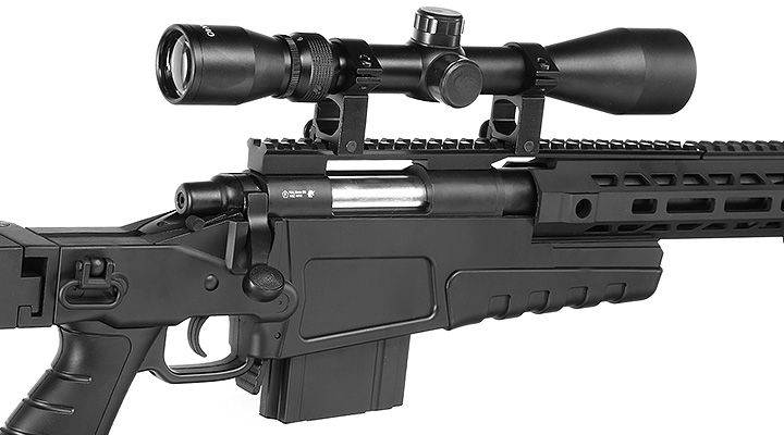 Well MB4419-3D Mk13 Mod 7 Snipergewehr inkl. Zweibein / Zielfernrohr Springer 6mm BB schwarz Bild 8