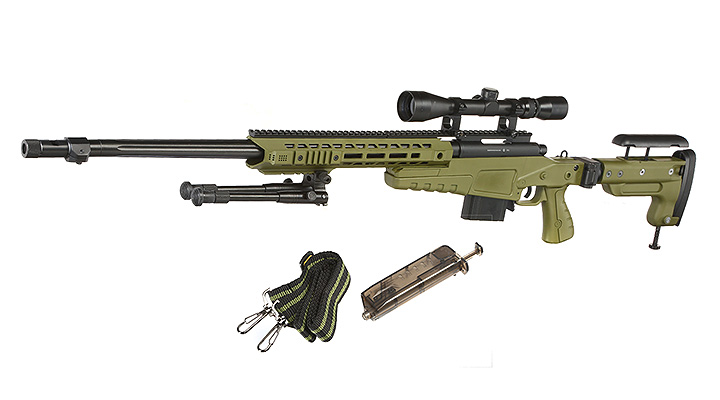 Well MB4419-3D Mk13 Mod 7 Snipergewehr inkl. Zweibein / Zielfernrohr Springer 6mm BB oliv