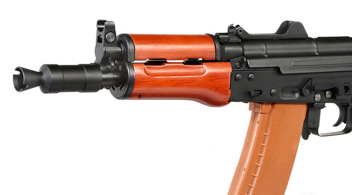 Double Bell AKS-74UN Professional Line Vollmetall S-AEG 6mm BB schwarz - Echtholz Bild 6