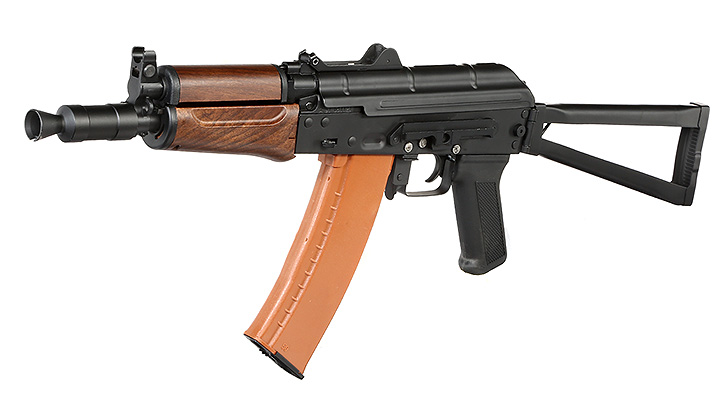 Double Bell AKS-74UN Professional Line Vollmetall S-AEG 6mm BB schwarz - Holzoptik