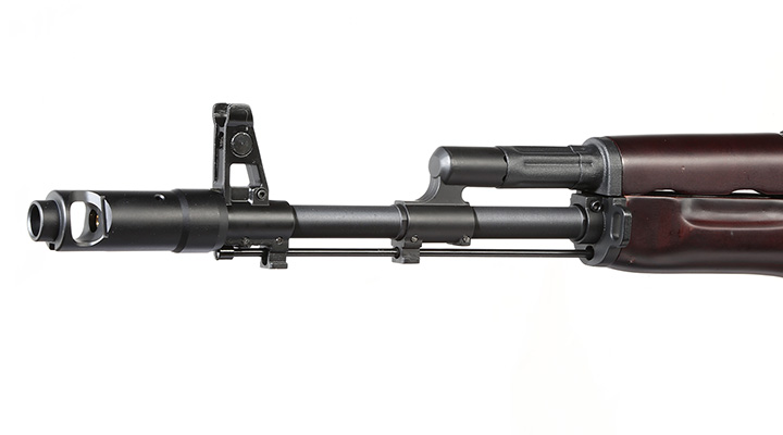 Double Bell AK-74N Professional Line Vollmetall S-AEG 6mm BB schwarz - Echtholz Bild 5