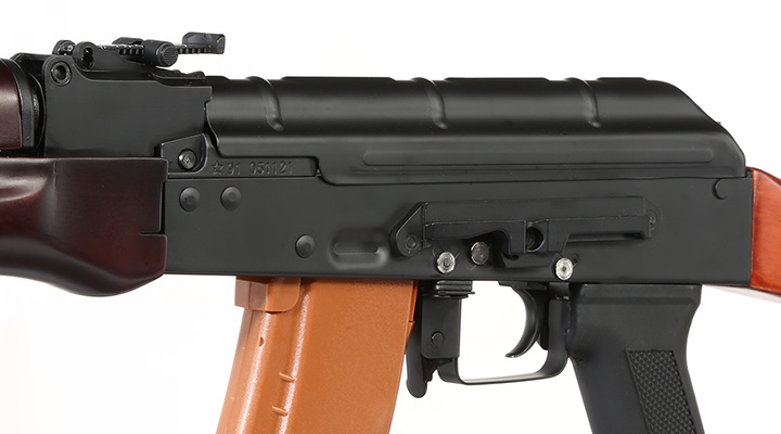 Double Bell AK-74N Professional Line Vollmetall S-AEG 6mm BB schwarz - Echtholz Bild 6