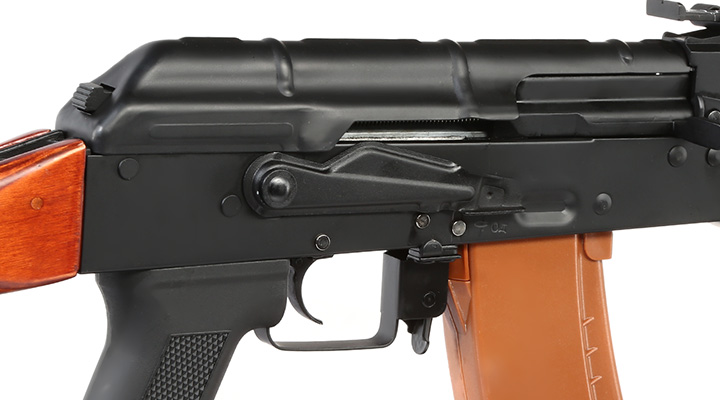 Double Bell AK-74N Professional Line Vollmetall S-AEG 6mm BB schwarz - Echtholz Bild 7