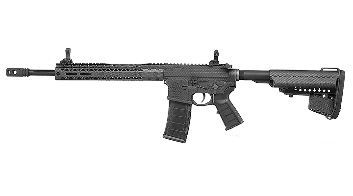 King Arms Black Rain Ordnance Spec 15 Carbine Vollmetall S-AEG 6mm BB Carbon-Design Bild 1