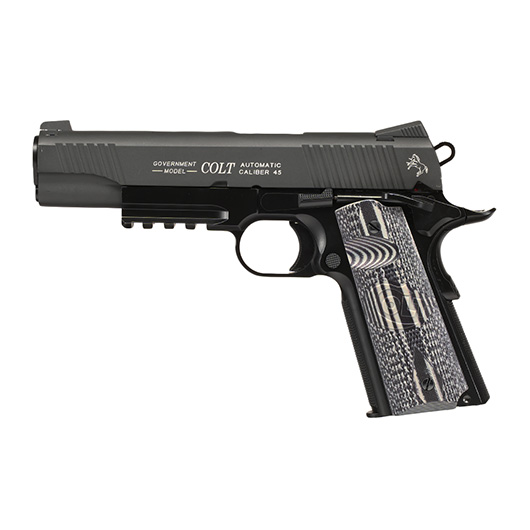 Cybergun Colt 1911 Combat Unit Vollmetall CO2 BlowBack 6mm BB grau / schwarz Bild 1