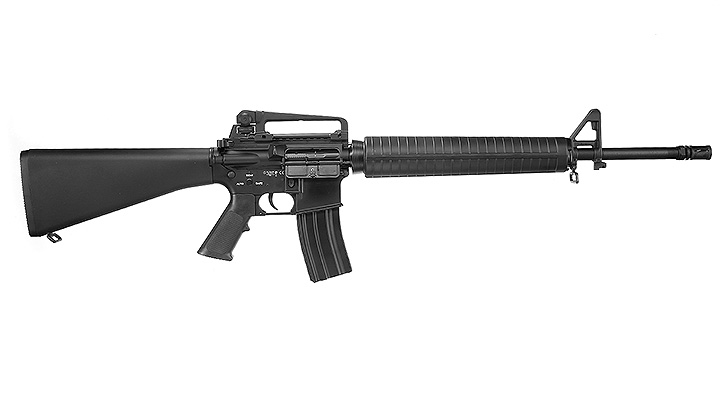 E&C M16A3 Rifle Vollmetall QD-1.5 Gearbox S-AEG 6mm BB schwarz Bild 2