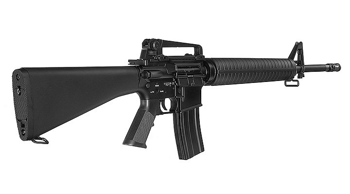 E&C M16A3 Rifle Vollmetall QD-1.5 Gearbox S-AEG 6mm BB schwarz Bild 3