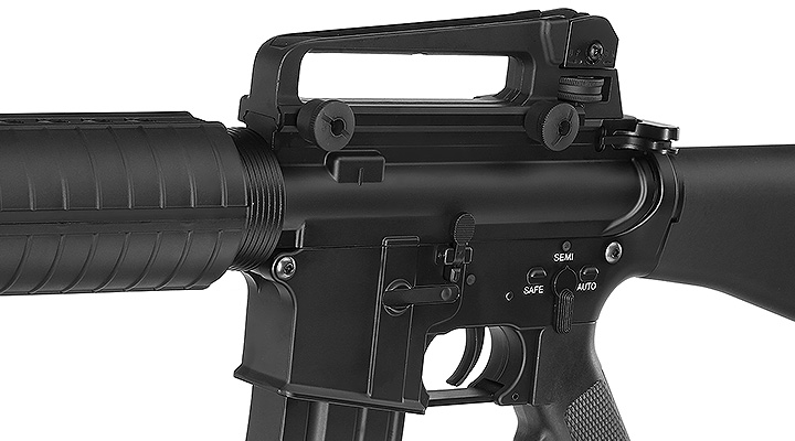 E&C M16A3 Rifle Vollmetall QD-1.5 Gearbox S-AEG 6mm BB schwarz Bild 6
