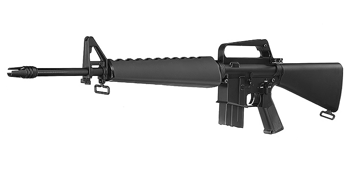 E&C M16VN Rifle Vollmetall QD-1.5 Gearbox S-AEG 6mm BB schwarz