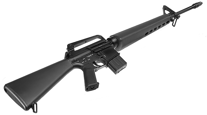 E&C M16VN Rifle Vollmetall QD-1.5 Gearbox S-AEG 6mm BB schwarz Bild 4