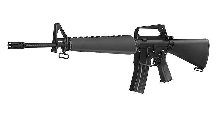 E&C M16A1 Rifle Vollmetall QD-1.5 Gearbox S-AEG 6mm BB schwarz