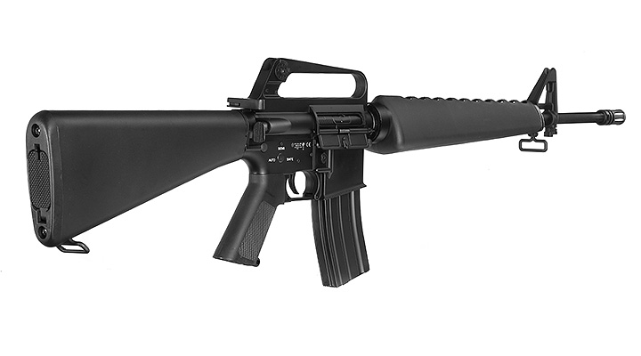 E&C M16A1 Rifle Vollmetall QD-1.5 Gearbox S-AEG 6mm BB schwarz Bild 3