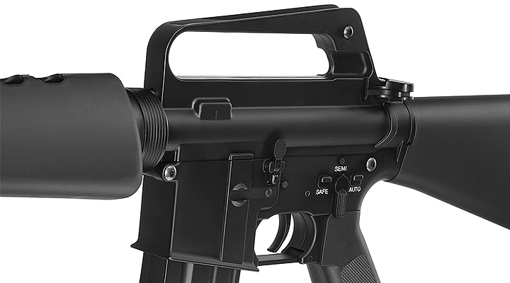 E&C M16A1 Rifle Vollmetall QD-1.5 Gearbox S-AEG 6mm BB schwarz Bild 6