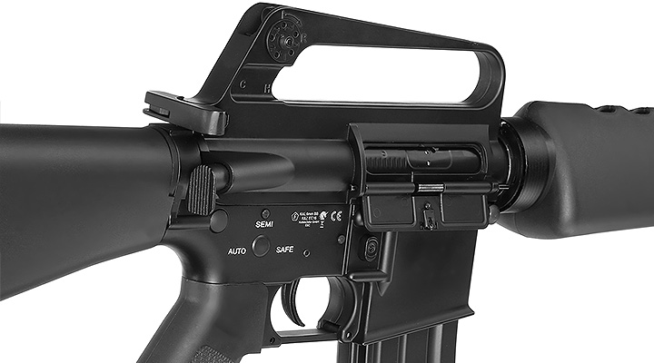 E&C M16A1 Rifle Vollmetall QD-1.5 Gearbox S-AEG 6mm BB schwarz Bild 7