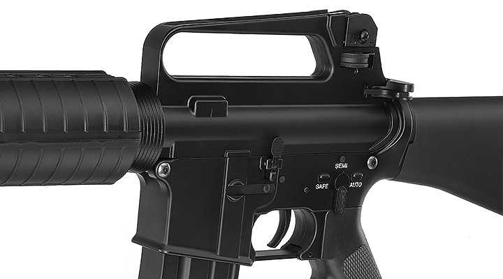 E&C M16A2 Rifle Vollmetall QD-1.5 Gearbox S-AEG 6mm BB schwarz Bild 6