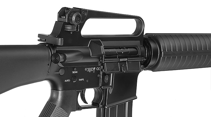 E&C M16A2 Rifle Vollmetall QD-1.5 Gearbox S-AEG 6mm BB schwarz Bild 7