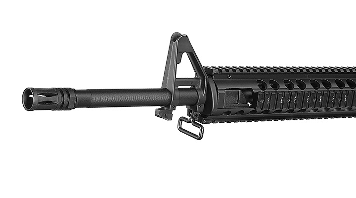 E&C M16A4 Rifle Vollmetall QD-1.5 Gearbox S-AEG 6mm BB schwarz Bild 5