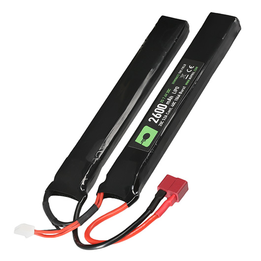 Nuprol Power Series LiPo Akku 7,4V 2600mAh 20C / 40C Small Two-Panel Type m. Deans Anschluss