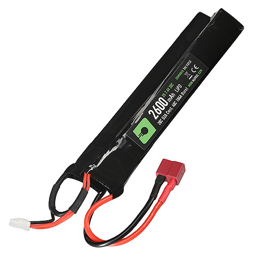 Nuprol Power Series LiPo Akku 7,4V 2600mAh 20C / 40C Small Two-Panel Type m. Deans Anschluss Bild 2