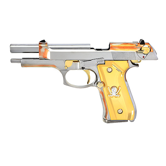 Socom Gear M92F Calico Jack Vollmetall GBB 6mm BB Gold-Chrome Finish Bild 2